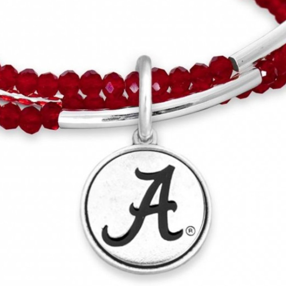 NWT *BOUTIQUE* NCAA LIC.  ALABAMA STRETCH BRACELET - Picture 2 of 2
